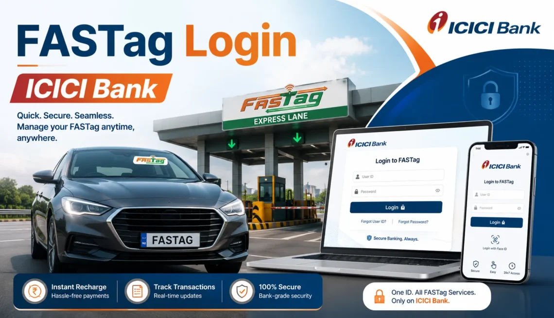 fastag login icici bank