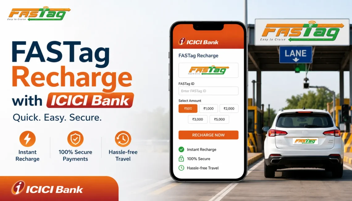 fastag recharge icici