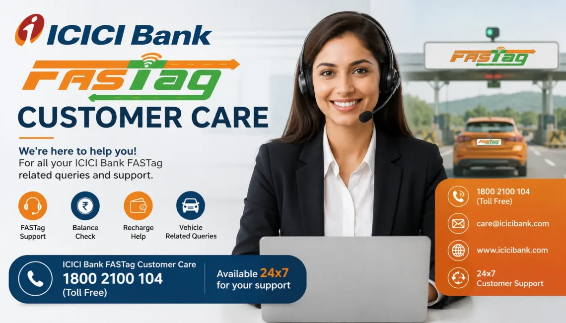 icici bank fastag customer care