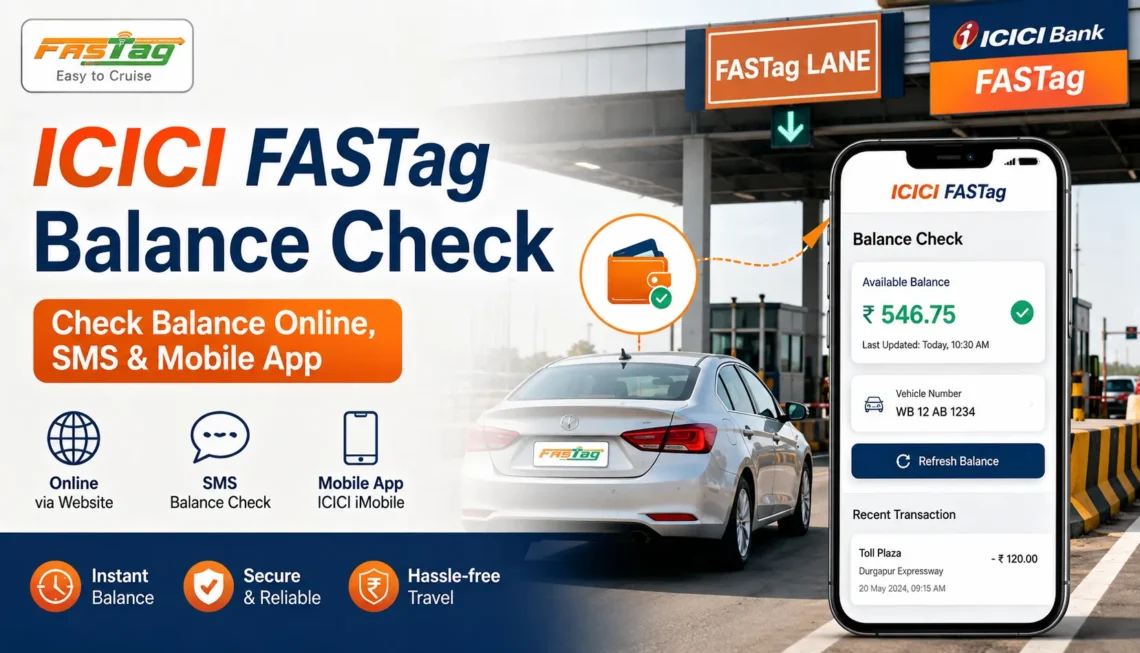 icici fastag balance check