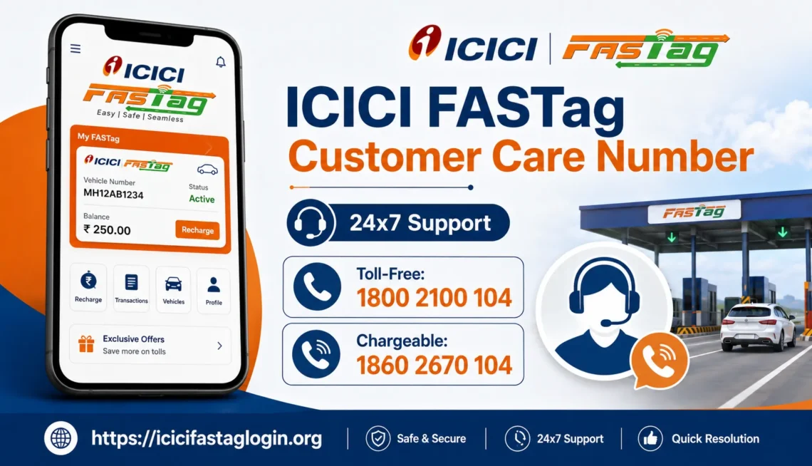 icici fastag customer care number