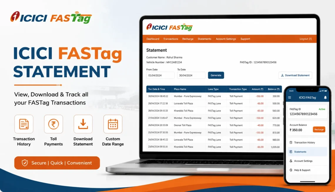 icici fastag statement