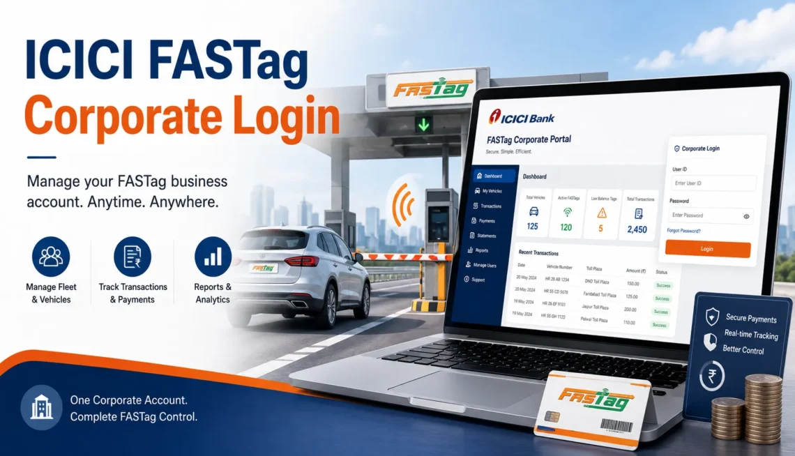 icici fastag corporate login