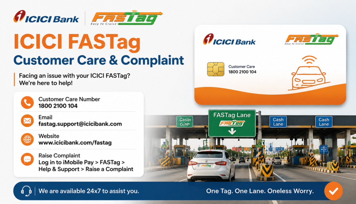 icici fastag customer care complaint