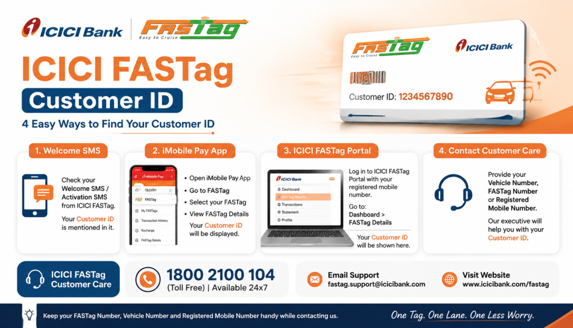 icici fastag customer id
